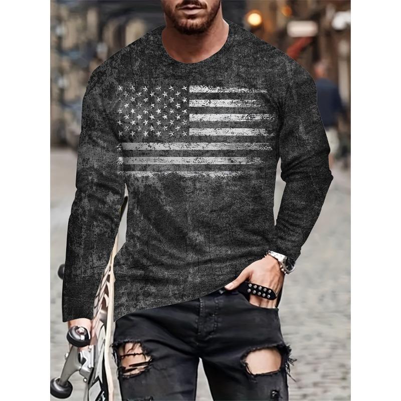 Digital Allover Print Men's Long Sleeve T-Shirt