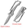 Kitchen Knife High Hardness Pocket Knife Multifunctional Folding Knife Key Chain Mini Titanium Alloy EDC Knife Peeling Knife