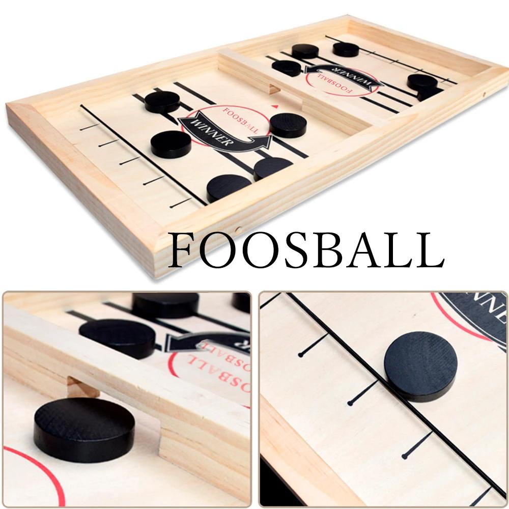 Catapult Chess Parent Child Interactive Entertaining Competitive Toy Wooden Billiard Board Game Foosball Winner Games Table Hockey Game