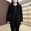 Spring Velvet Light Luxury Versatile T-shirt Sweater: Plus Size Elastic Top for Middle-aged Women