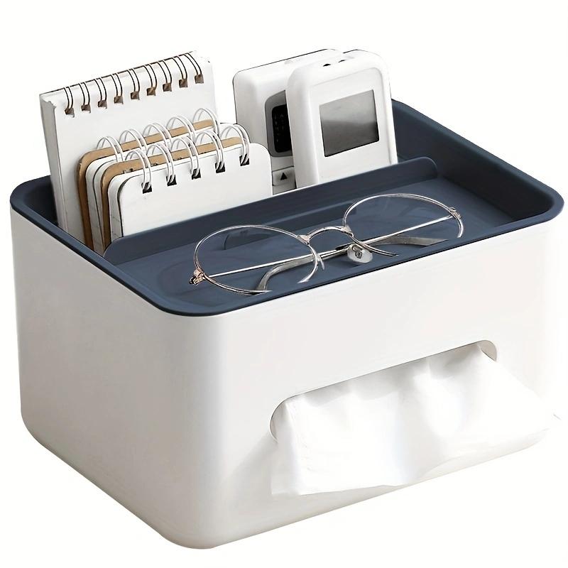 1pc Multifunctional Desktop Storage Box, Drawer Paper Box, Remote Control Sundries Storage Rack Desk Storage Tissue Boxes