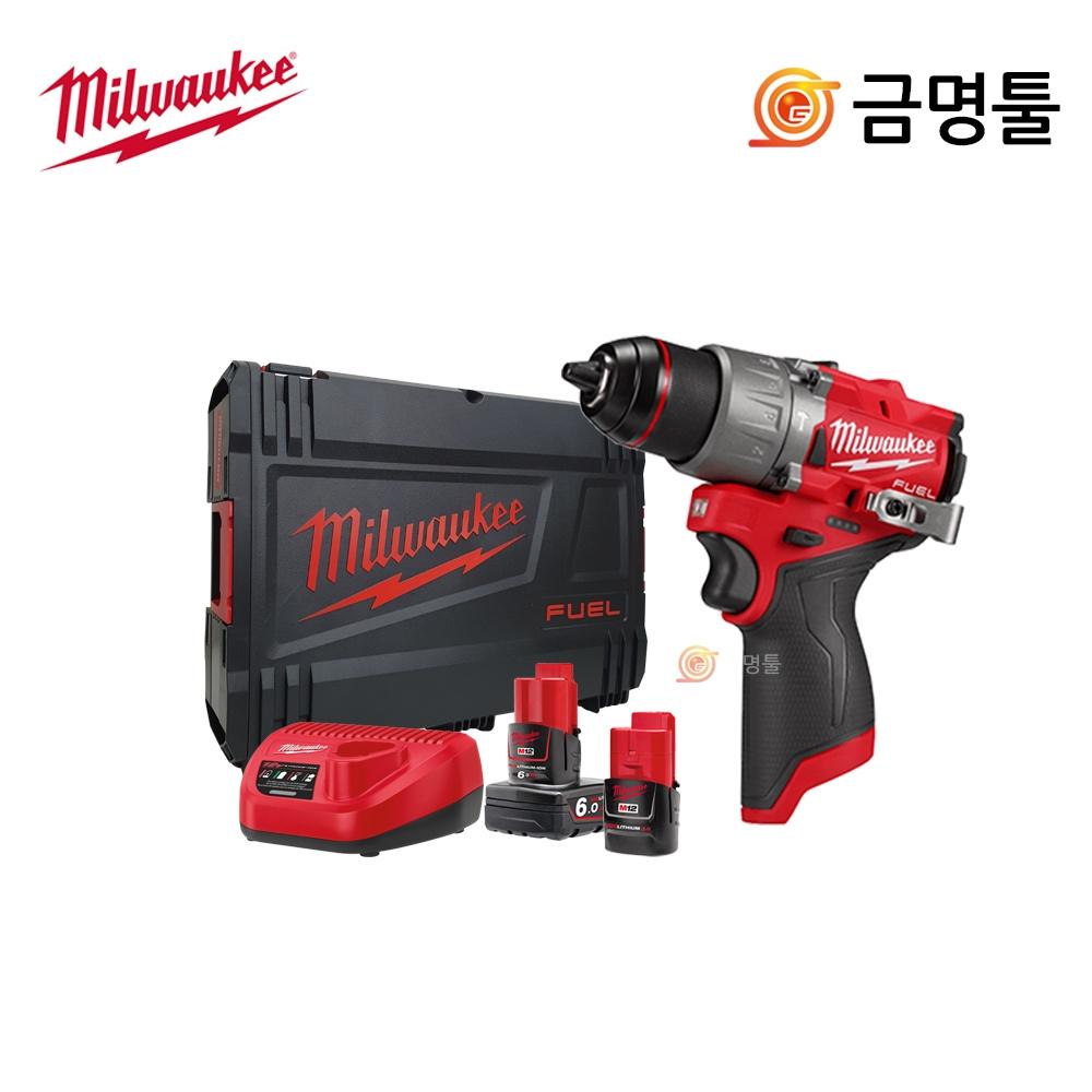 

Аккумуляторная ударная дрель Milwaukee M12 FPD2 632X 12 В 6,0 Ач 3,0 Ач BL двигатель GEN3 Gen 3 13 мм металлический патрон