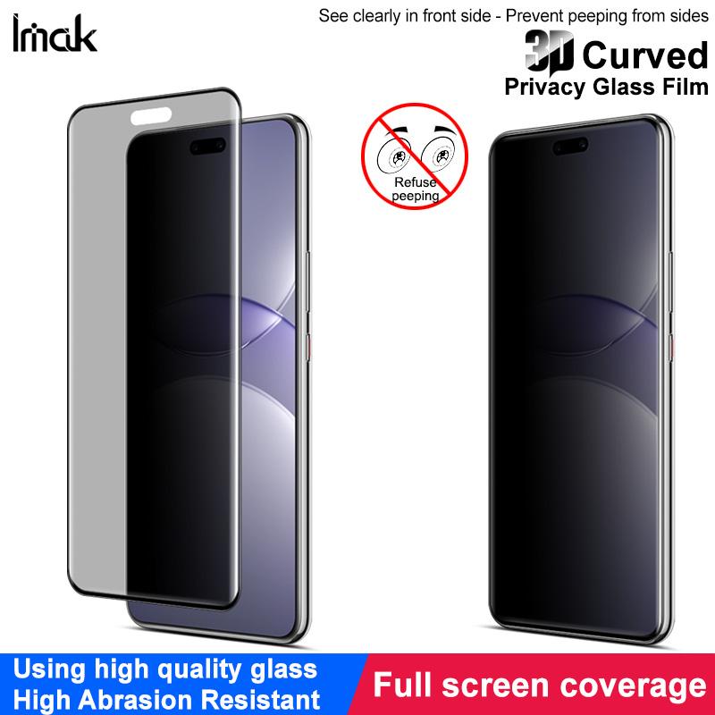 For Huawei Nova 13 Pro Glass IMAK 3D Curved Privacy Tempered Glass Full Screen Coverage Film