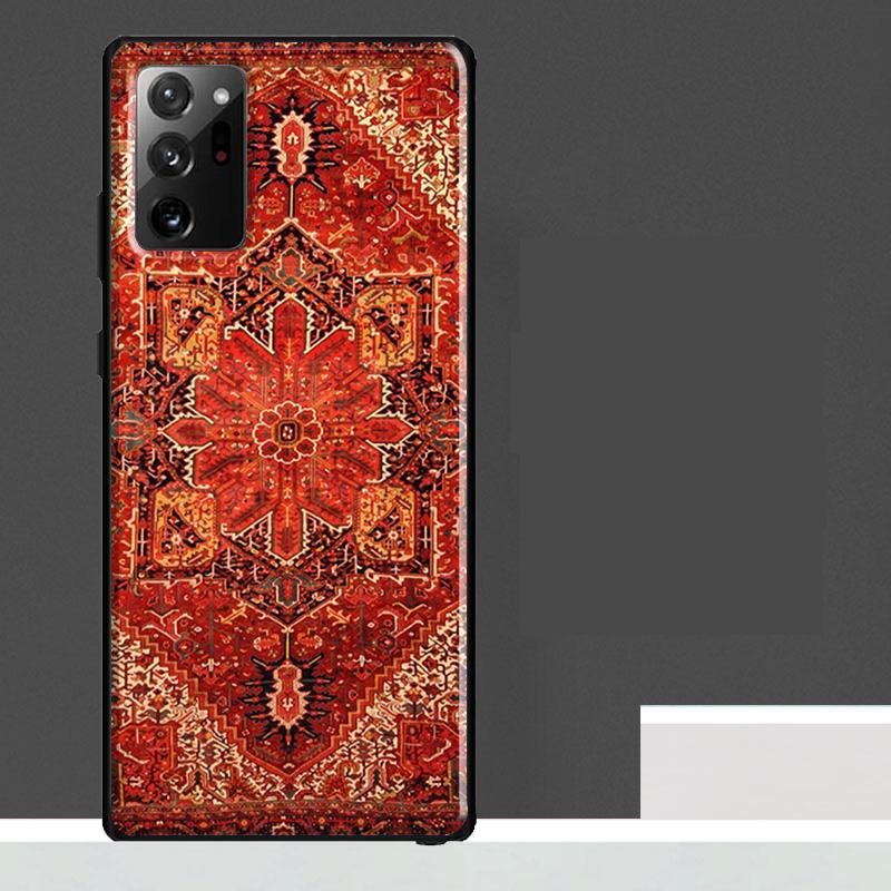 Persian Carpet Floral Pattern Case For Samsung Galaxy S25 Ultra S23 S22 S21 S24 Ultra S9 S10 S20 Plus S24 FE Phone Cover