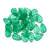 ZW47 10.5x17.5mm Petite Leaf Shape Glass Bead Texture Exquisite Lampwork Spacer Czech Jewelry Handmade Bracelet Trend Material