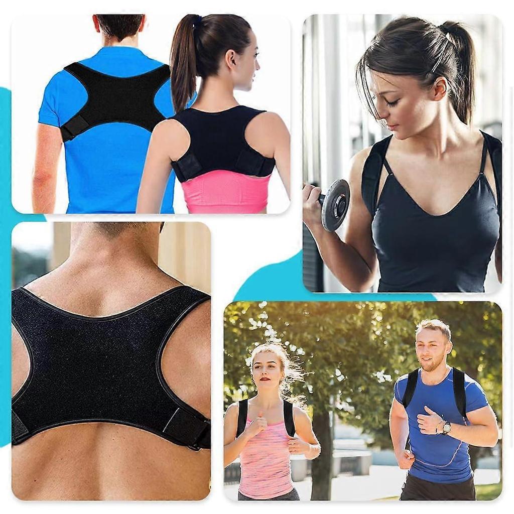 Back Straightener Posture Corrector Adjustable Strap for Men and Women, Comfortable Back Support Belt and Stabilizer