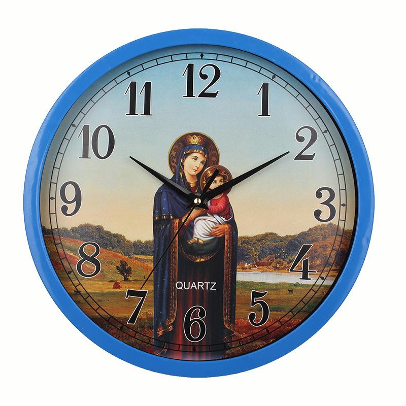 New Jesus Wall Clock Bedroom Living Room Home Decoration Wall Clock Living Room Dining Room Silent Wall Clock