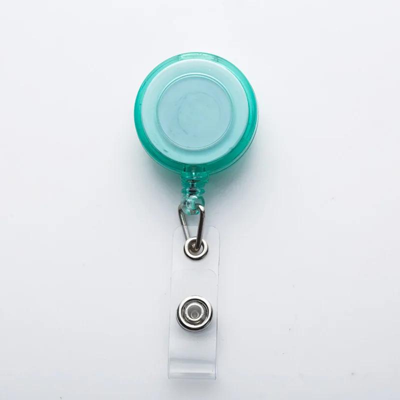 Women Man Credit Card Cover Case with Retractable Buttons Pouch Creative Transparent Nurse Badge Doctor ID Holder Clip Badge