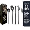 Portuguese Stainless Steel Tableware 20/30 Piece Set Western Food Steak Knife Fork Spoon Gift Box Set