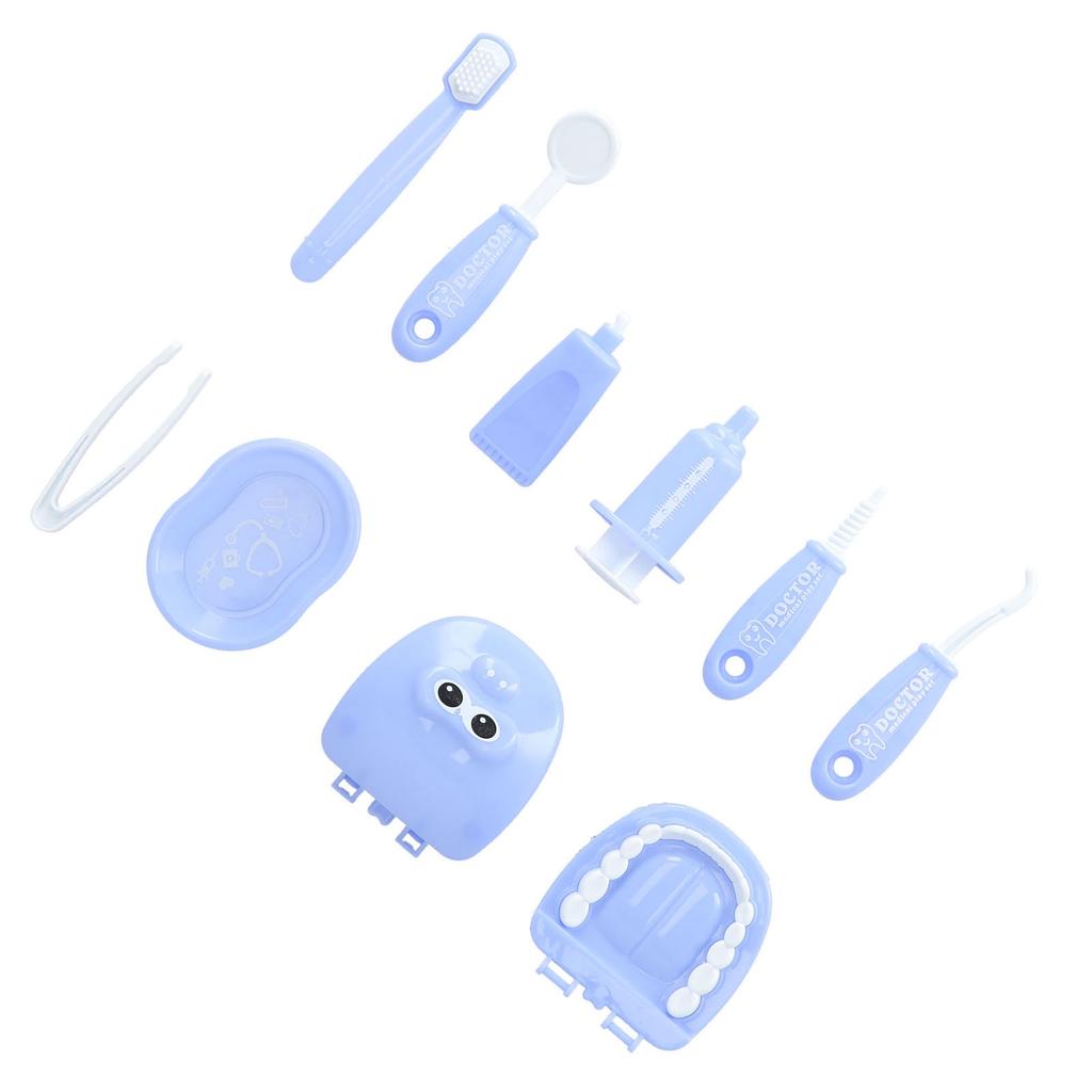 Children's Doctor Toy Set Simulation Dentist Play House Role Playing Medicine Box Stethoscope Children's Toy Set(Pink )