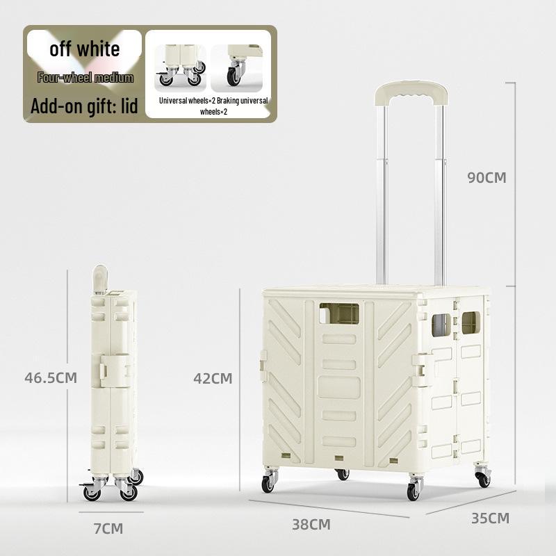 Kompaktní skládací nákupní vozík na schody a pro doručování