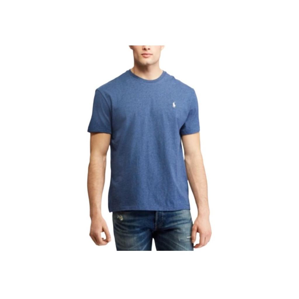 Polo Ralph Lauren Logo Embroidered Pullover Crew Neck Straight Fit Short Sleeve T-Shirt Men Tops Blue 710707087-007