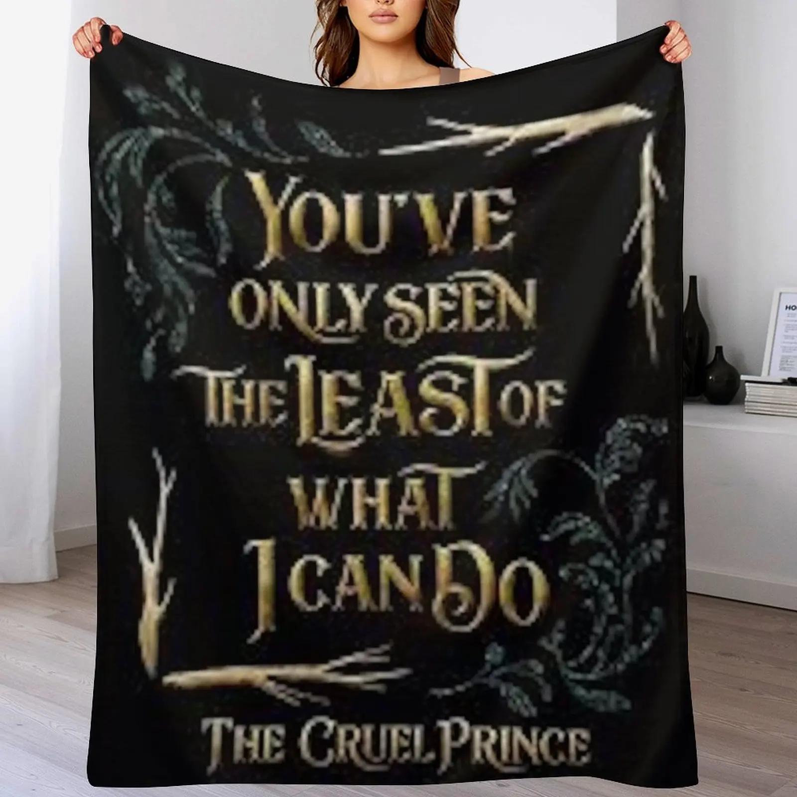 

The Cruel Prince Quotes Throw Blanket Bed covers Stuffeds Furry Sofa Quilt Blankets 30x40in