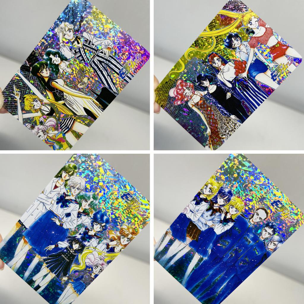 Diy 9pcs/set Sailor Moon Self Control Collect Signature Trading Flash Card Anime Christmas Gift
