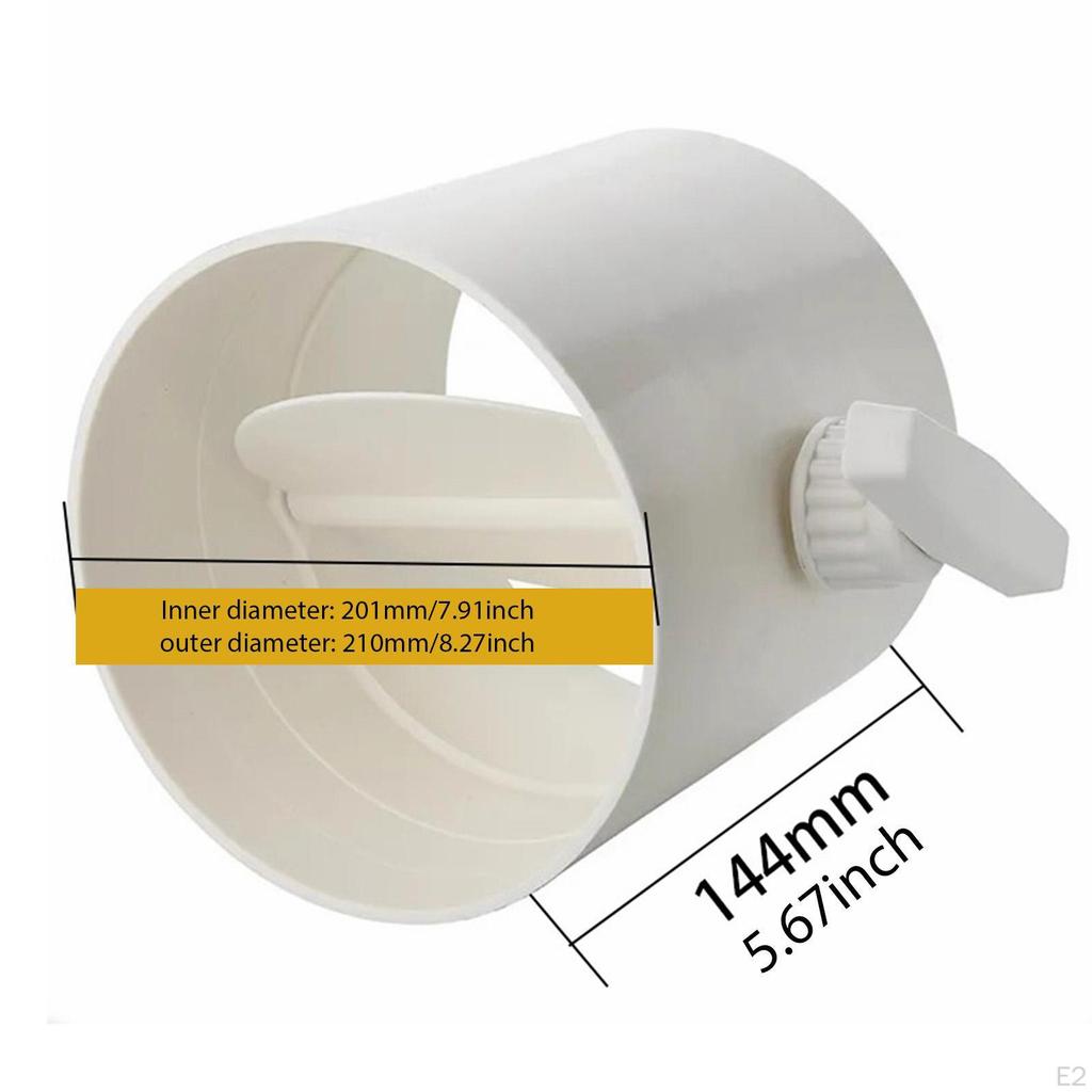 Duct Manual Volume Damper Adjustment Airflow Ducting Backdraft PVC Air Check Valve for