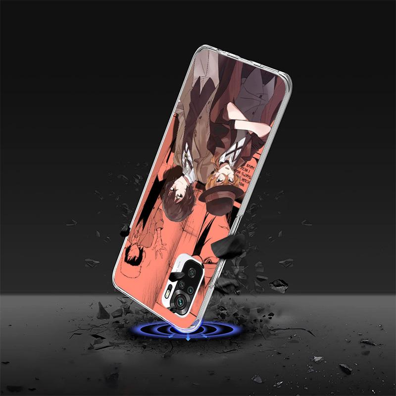 Bungo Stray Dogs Manga Phone Case For Xiaomi Redmi Note 15 14 13 12S 12 11 Pro Plus 14S 11S 11E 10 10S 11T 5G Personalized Cover