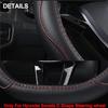 Car Steering Wheel Cover D Shape For Hyundai Sonata Sport 2015 -  Sport 2.0