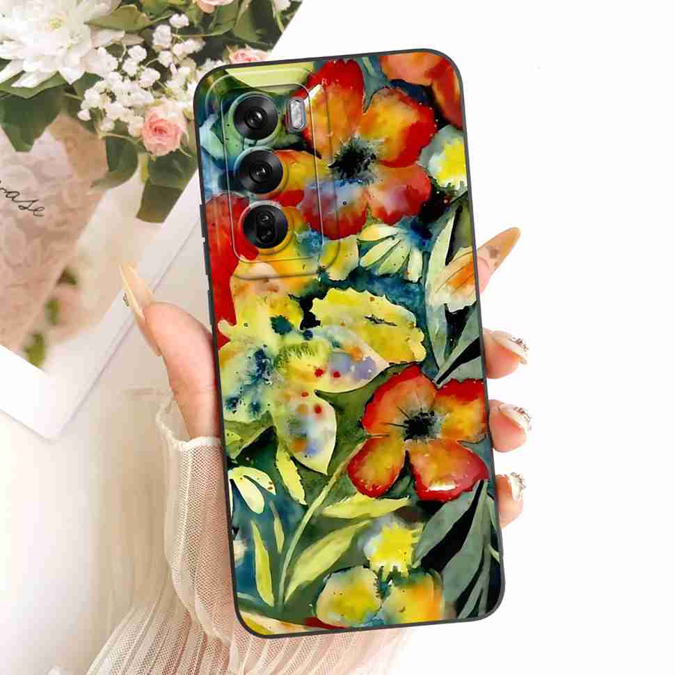 For Oppo Reno12 Pro 5G Case CPH2629 New Fashion Painted Cover Soft Phone Case For Oppo Reno 12 Reno12 Pro Back Cover Coque