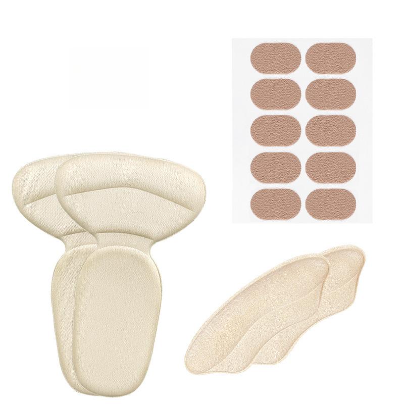 

Heel Patch Set High Heels Soft Anti-wear Adjustment and Anti-falling Half-size Velvet Cloth Multi-functional Random Patch