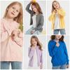 Enfants Boys and Long Crew School Cold Solid School Size 150 Chéris Children's Cardigan, Girls, Knit, Sleeve, 100% Cotton, Neck, Kids' Sweater, Coat,
