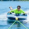 Wytrzymała lina holownicza do łodzi 17FT z 2 hakami, Pływający pas bezpieczeństwa narciarza wodnego do wakeboardingu, tubingu, Lina holownicza do sportów wodnych