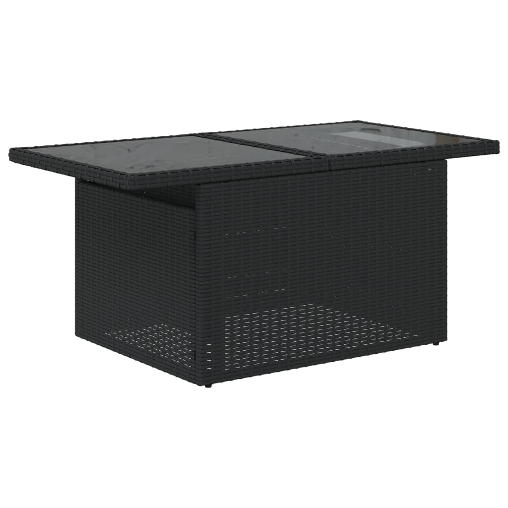 Vidaxl 5-Cz. Set da Salotto per Giardino, Cuscini, Rattan Nero PE