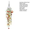 Hanging Artificial Morning Glory UV Resistant Fake Flower Indoor Outdoor Garden Porch Patio Wall Hanging Faux Flower Decoration