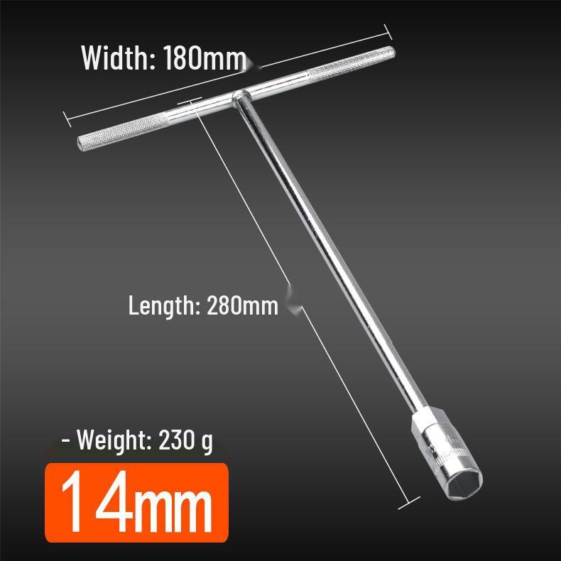 Motorcycle T-Handle Hex Socket Wrench, 6/7/8/10/14/17mm