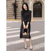 Autumn New Commuter Gentle Long Ruffled Collar Long Skirt Wind Dress Women