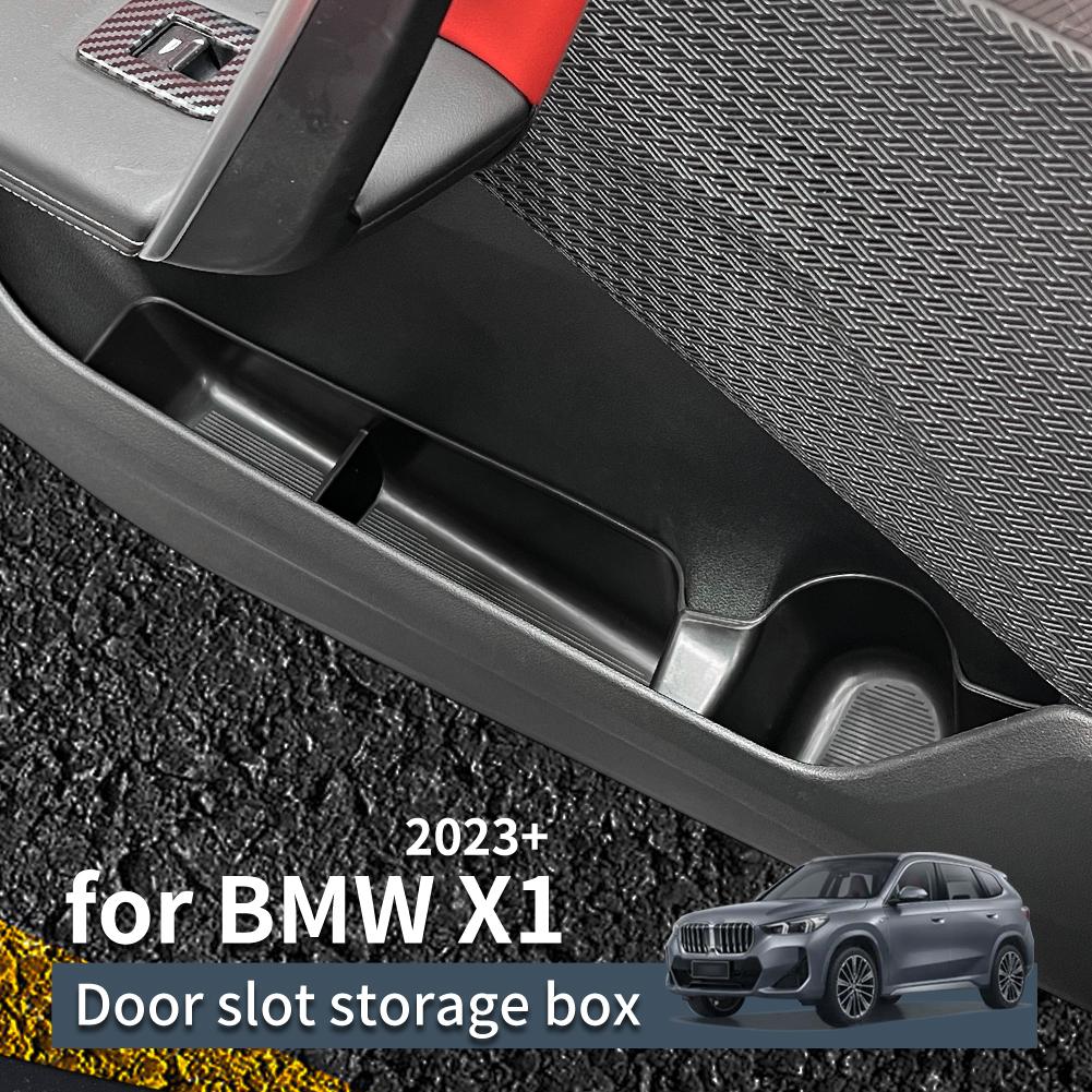 Smabee for 2022 2023 BMW X1 IX1 2024 X2 IX2 Door Handle Storage Box Front Door Holder Tray Car Organizer ContainerTidying