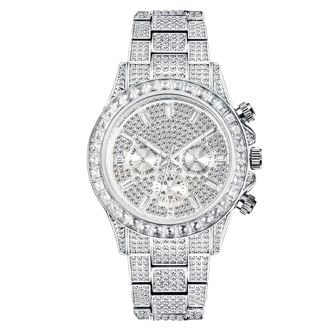 Модные британские мужские часы Gypsophila Full Diamond