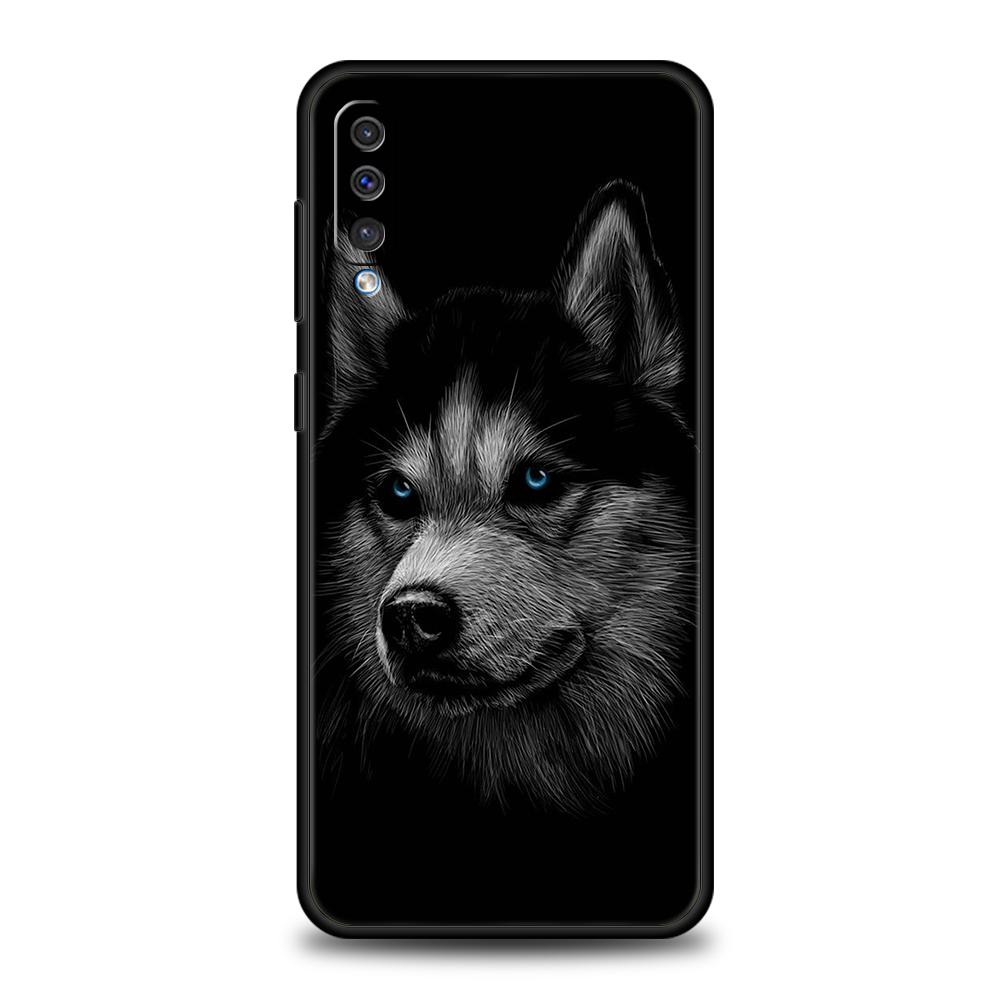 Siberian Husky Sled Dog Phone Case for Samsung Galaxy A24 A13 A53 A73 A33 A22 A12 5G A02 A03 A70 A50 A10 A20 A30 Silicone Cover
