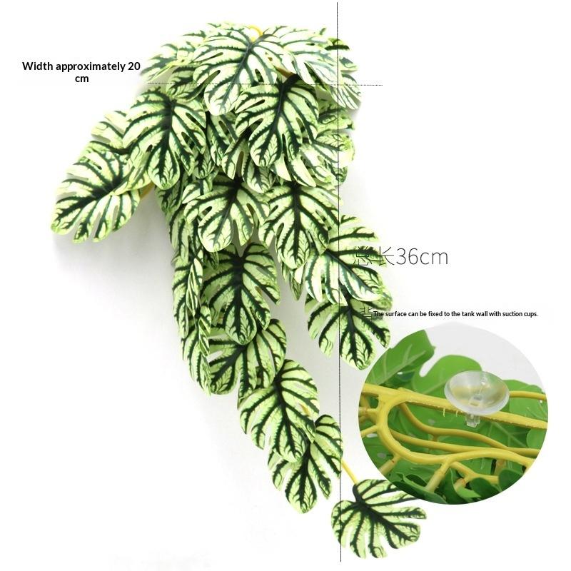Simulation Fish Tank Landscaping Colorful Rattan Cane Reptile Pet Feeding Box Decoration Fish Tank Aquarium Landscape Decoration