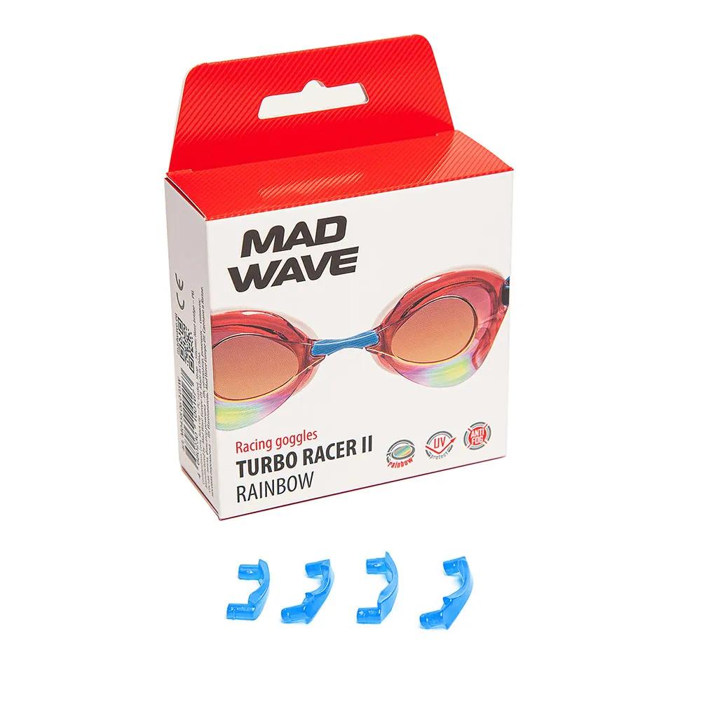Madwave Пластиковые очки для плавания с зеркальным покрытием Turbo Racer II Rainbow
