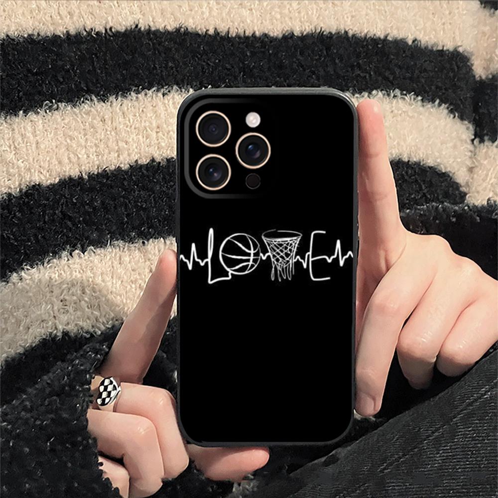 Super Cool Basketball Design Phone Case For iPhone 17 16 E 15 14 13 12 Plus Mini Pro Max Soft Black Shockproof Cover