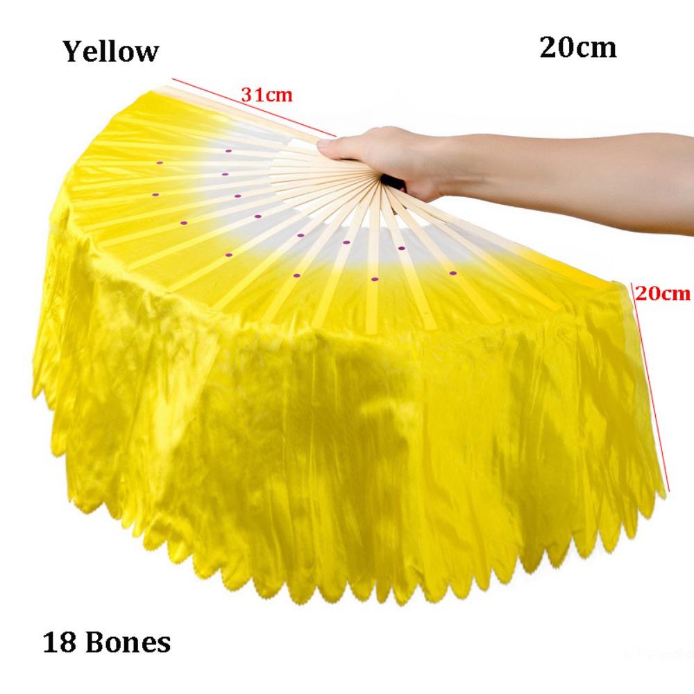31cm Bamboo Chinese Short Bellydance Fan Multicolors Bamboo Fans Yangko Dance Prop Performance