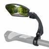 Stainless Steel  Lens Handlebar Rear View Mirror Left Side Bike Folding Rearview  Riding Gear