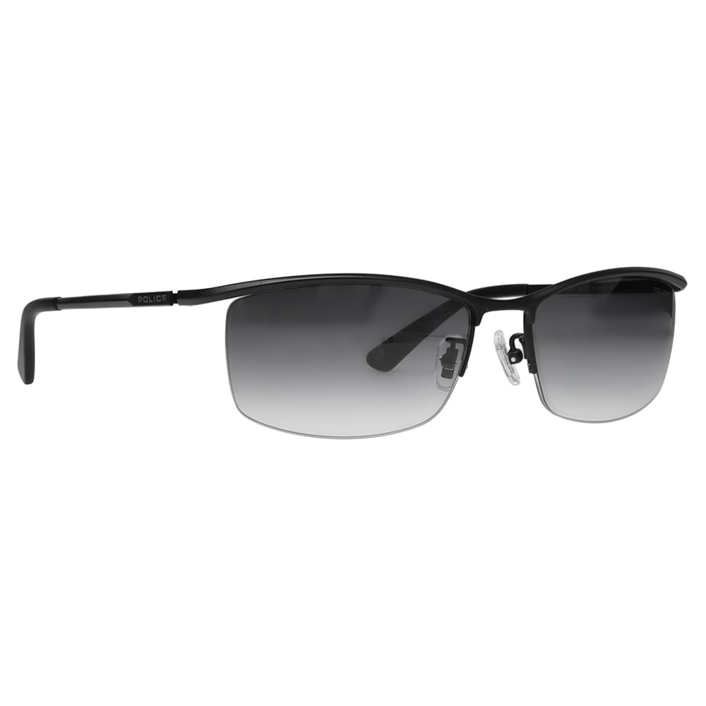 Sunglasses SPLG38J 531N 59 Reissue Special Edition VOLTAGE Square Titanium [Police] Semi-rimless Men's