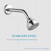 Stainless Steel Shower Pipe Wall Mounted Shower Arm Pipe Shower Head Extension Pipe