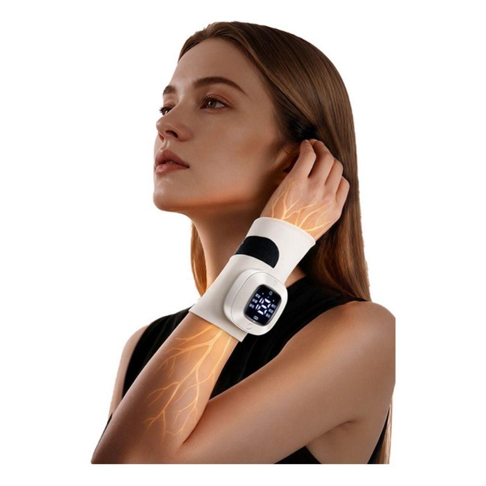 USB Rechargeable Wrist Supports Brace Vibration Mode Hand Massage Instrument Hand Care