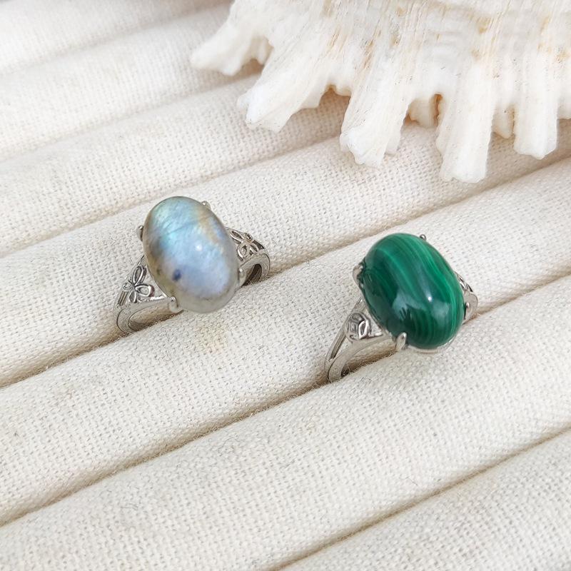 Adjustable Natural Crystal Tiger Eye Ring in Coffee Color