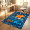 Sweet Treats Theme Soft Crystal Velvet Rug Custom Name & Text Print Non Slip Floor Rug for Bedroom Living Room