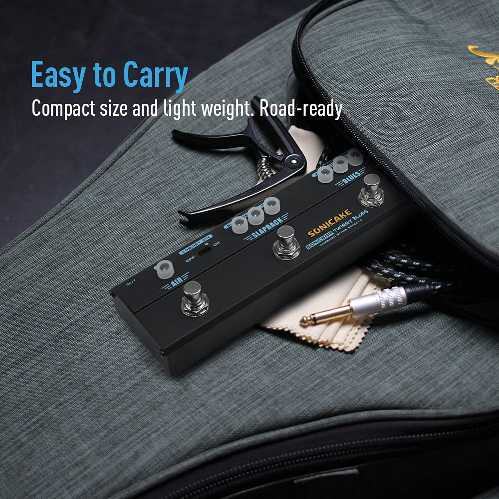SONICAKE Delay Reverb Compressor Overdrive Pedal Twiggy Blues & & & Multi-Effects