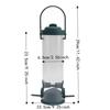 2 Sets Durable Hanging Finch Feeder Transparent Hanging Bird Feeder Wild Bird Feeder  Backyard