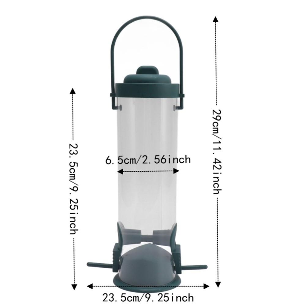 2 Sets Durable Hanging Finch Feeder Transparent Hanging Bird Feeder Wild Bird Feeder Backyard