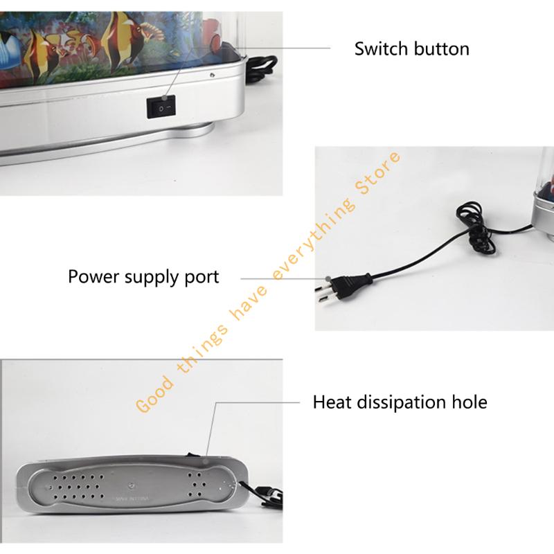 Virtual Ocean Toy Fish Tanks Lamp Perfect For Home And Office Decoration 55KF