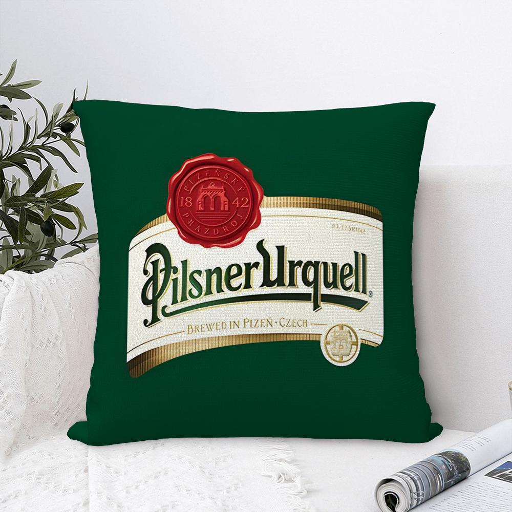P-Pilsner-U-Urquells Pillow Case Sofa Decorative Home Double-Sided Print Plush Square Throw Pillow Covers Cushion Decor Cover