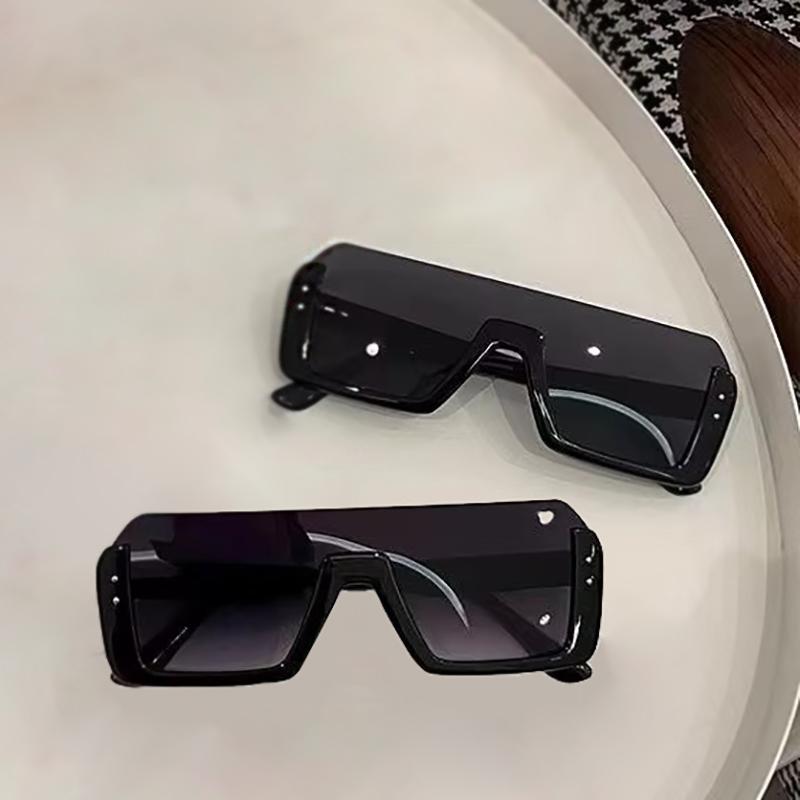 Halbrahmen-Sonnenbrille für Damen, klassische quadratische Brille für Männer und Frauen, Halbrahmen-Sonnenbrille im Hippie-Stil für draußen
