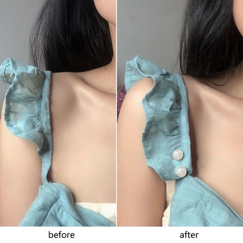 8 Stuks Kunstparels Tailleknop Straktrekkers Broek Tailleband Verstellers Clip voor Jurk Vest Sjaal Veiligheidsspeld