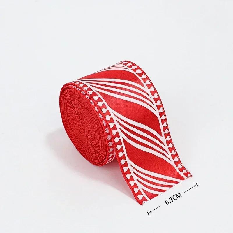 

Easy To Shape Decorative Ribbon Christmas Ribbon 200*6.3cm Christmas Ribbon DIY Crafting Supply Flexible Design